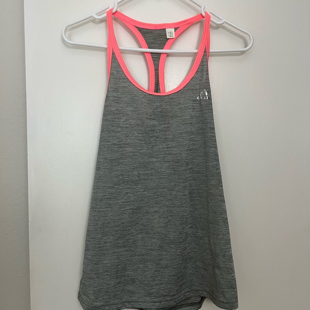 Adidas Women’s Training Climalite Tank Gray/pink